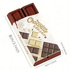 4件/2件可爱、有趣、创意的巧克力仿真大橡皮擦，专为学生设计，如皮革橡皮擦、铅笔橡皮擦、学生文具，碎片少，碎片大，清洁彻底。开学奖 - 彩色 - 查看 13