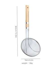 1pc/3pcs 15.8in/40cm Stainless Steel Slotted Spoon, Strainer Ladle, Kitchen Cooking Utensils For Drain, Fry, Strain, Scooping Perfect For Home, Cooking, Baking, Serving In Kitchen, Restaurants, Hotels