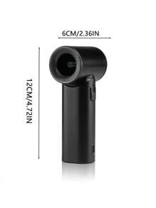 1 pièce Ventilateur portable à main petit (3000 mAh), ventilateur personnel rechargeable, 5 vitesses réglables avec un super souffle, votre bon compagnon d'été, convient pour la maison, le bureau, les voyages et plus encore