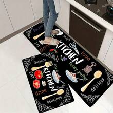 Waterproof Kitchen Rug, Non-Slip Absorbent Memory Foam Mat, Waterproof Soft Cushion Anti-Fatigue Rug, Hallway Rug, Living Room & Bedroom Rug, Quick-Dry Machine Washable Kitchen, Hallway, Bathroom, Laundry Room Rug