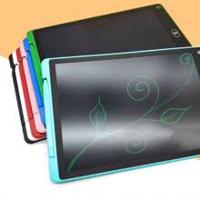 1 tablet de escrita de 12 polegadas/30,48 cm, tela única colorida, bloco de desenho com grafite, quadro de escrita, presente educacional de Natal e aniversário, quadro de aprendizagem, presente de Halloween, Natal e Dia de Ação de Graças, presente de Páscoa, volta às aulas