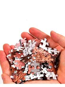 1 Box Meereslandschaft Villa 1000 Teile Puzzle Spielzeug, Größe 70cm*50cm, Landschaftsmalerei Stil, Cartoon, geeignet für Erwachsene, Stressabbau, Kunstdekoration, Halloween, Weihnachtsgeschenk