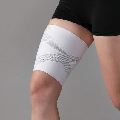 VBOSI 1件装3D针织高压缩大腿套 - 透气运动支撑，适合跑步、健身和日常穿着，男女通用