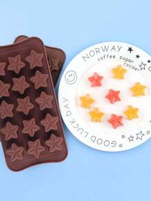 1pc/2pcs Silicone Star Chocolate Mold -15 Cavities, DIY Baking&Ice Tray, Suitable For Candy And Chocolate, Ice Cubes, Soap - Multicolor - View 7