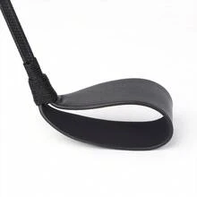 1pc PU Leather Riding Crop, Soft Riding Whip With Non-Slip Braided Handle And Wrist Loop, Equestrian Training Tool