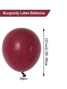 30/50/100 piezas por paquete Globos de látex rojos vino de 5/10/12 pulgadas para helio Globos para fiestas de cumpleaños, graduación, boda, fiesta de vacaciones, Navidad
