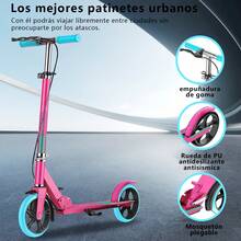 Scooter Patin Diablo Foldable Adjustable Urban Child And Adult Brake - 粉色 - 查看 3