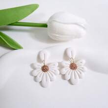 2pcs Flower Polymer Clay Earring Molds Cutting Mould - White - View 4