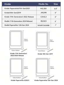 Ayotu Funda para Kindle tipo verano, compatible con Kindle Paperwhite 11th Gen 2021/Kindle (11th Generation-2024 Release)/Kindle Paperwhite 12th Gen 2024, con función de encendido/apagado automático