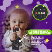 1pc Silicone Remote Control Model, Soft Silicone Teething Toy, Suitable For Toddler Boys And Girls, Can Be Used As Christmas Gift, Halloween Decoration, Simulated TV Remote Control, Educational Toy, Sensory Toy, Fun Travel Toy, Baby Essential, Children's Gift, Birthday Gift - Multicolor - View 3