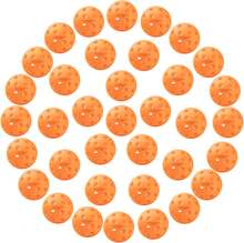 YOTIGER Pickleball Balls, 4 Pack | 12 Pack | 36 Pack - 40 Holes, High Visibility &Amp; Bounce, Durable For All Skill Levels - Orange - View 1