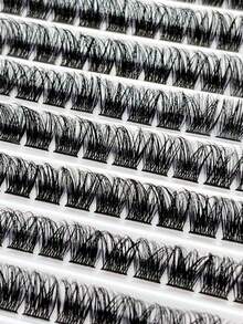 10 Rows 120 Clusters Eyelashes,Full Curled Eyelashes,Single Length DIY False Eyelashes Natural Appearancelash Clusters,Eyelash Clusters,Individual Eyelashes,Lashes,Fake Lashes