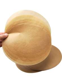 50 Sheets Round Baking Parchment Paper, 6, 8, 9 Inch Non-Stick Cake Pan Parchment Liner For Baking, Grilling And Steaming Bread