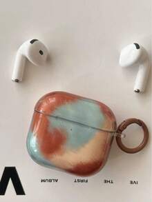 Korean Style Retro Tie-Dye Color Matching Protective Case Compatible With Apple 4, Pro 2, 3, 2 Wireless Bluetooth Earphone - Multicolor - View 1