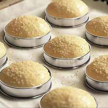 2pcs Stainless Steel Double Crumpet Rings, Round Cake Cookies Egg Burger Baking Mold - Silver - View 5