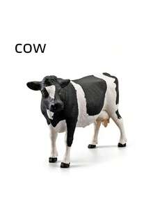 1 件儿童实体农场动物模型农场肿瘤奶牛塑料玩具摆件 - 彩色 - 查看 6