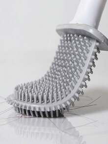 软橡胶马桶刷浴室清洁刷，无缝隙清洁刷，可拆卸手柄节省空间的壁挂式刷，软橡胶马桶刷无缝隙清洁刷，可拆卸手柄节省空间的壁挂式刷