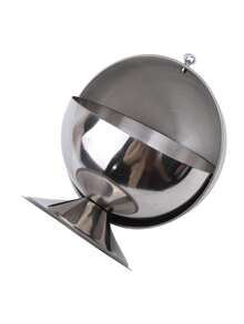 1 chiếc cốc đựng đường hình cầu bằng thép không gỉ màu bạc, lọ đựng gia vị, bình đựng đá viên, bình đựng sữa, đường, dụng cụ nhà bếp, phụ kiện nhà bếp, bát đựng đường tiện lợi, lọ đựng kẹo hình quả bóng bạc, dụng cụ sắp xếp đồ dùng nhà bếp phù hợp cho gia đình, phụ kiện - Một cỡ - Xem 3