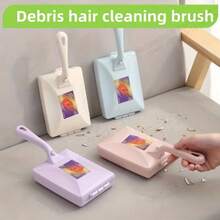 قطعة واحدة من فرشاة ناعمة مزدوجة للتنظيف من الغبار، ذات مقبض كبير لتنظيف السجاد والأريكة، مناسبة للملاءات والأثاث، سهلة الاستخدام، إعادة الاستخدام، مكنسة كهربائية، لا تحتاج إلى كهرباء، مقبض من البولي بروبلين، مثالية لغرفة المعيشة والنوم ، فرشاة ناعمة قابلة لإعادة الاستخدام | تصميم مقبض كبير | مقبض بلاستيكي متين ، فرشاة نظيفة للسجاد