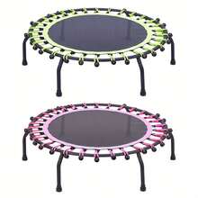 150 KG Rebounder Mini Trampoline For Adults, 101.6 Cm Indoor Small Rebounder Exercise Trampoline For Workout Fitness For Quiet And Safely Cushioned Bounce Adults - Green - View 2