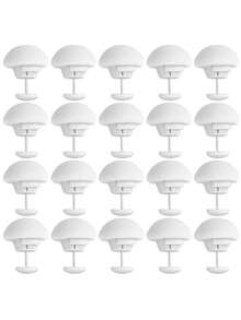 10/20 Pieces Of Quilt Holder, Skin Friendly, Non Marking, Anti Running, Detachable, Household Anti Slip Down Duvet Cover Fixing Clip Can Prevent The Quilt From Shifting (Gray, White) - Grey - View 3