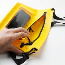 Bolsa Impermeável de Compartimento Seco e Molhado para Roupas de Banho, Bolsa Impermeável à Prova d'Água com Função de Tela de Toque para um Ombro, Zíper à Prova d'Água e à Prova de Umidade, Bolsa Transversal Impermeável