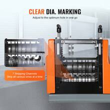 Electric Cable Stripping Tool, 0.06''-0.98'' Motorized Wire Stripper, 60W, Features Clear Depth Gauge, Includes 6 Circular & 1 Flat Channels For Efficient Copper Wire Recycling - 查看 5