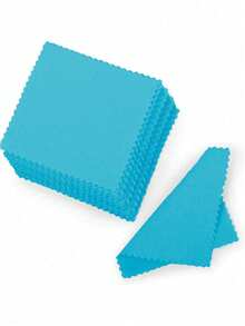 10 件珠宝清洁布，双面绒抛光布，柔软温和，恢复光泽，不损坏珠宝