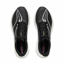 LI-NING FEIDIAN 5 CHALLENGER 女款专业运动跑步鞋 ARMV002 正品官方店 - 黑色 - 查看 4