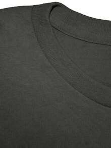 Gin Tonic Illustration Men's Pure Cotton Tshirt Comfort Fit - Dark Grey - View 5