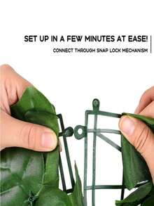 1 卷，人造常春藤隐私栅栏墙屏，人造树篱栅栏和仿常春藤藤叶装饰，适用于户外花园装饰、房间装饰、美观的房间装饰、花园装饰、家居装饰、房屋装饰、花园装饰、户外植物、园艺 - 綠色 - 查看 8