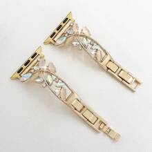 1pc Women's Luxury Cat's Eye Crystal Zinc Alloy Bracelet Strap Band Compatible With Apple Watch Band 38mm 40mm 41mm 42mm 44mm 45mm 49mm (S10 42)Mm (S10 46)Mm,Niche Exquisite Rhinestone Metal Decorative Strap Compatible With Iwatch Series Ultra 2 S10 SE 9 8 7 SE 6 5 4 3 2 1, Fine Women Fashion Watch Accessories, Smart Watch Strap/Band, Unique Personalized And Style Strap, Party, Banquet, Valentine's Day/Mother's Day Gifts,Fashion Accessory