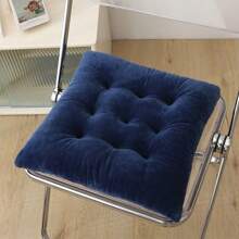 1pc Thickened Meditation Cushion, Simple Office Seat Cushion With Double-Sided Plush, Non-Slip Home & Dining Chair Pad, Butt Cushion Room Decor Aesthetic Room Decor Home Decor Living Room Decor Office Chair Chair Cushion Back To School School Supplies