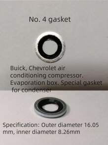 30 Stücke/Packung Kompressor-Dichtungsabdeckungen für Klimaanlagen, 6 Größen passend für Buick Excelle, Sail, Encore, Cruze, Cadillac, Chevrolet, Ringe zum Abdichten der Autoklimaanlage-Pumpe
