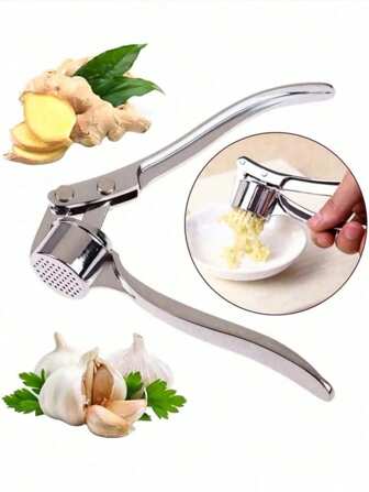 1 件蒜泥器，手动蒜泥器，压蒜器，蒜蓉机，手动姜蒜机，厨房小工具