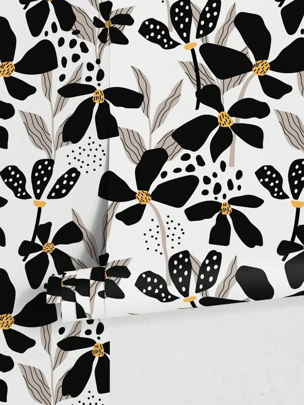 Abstract Floral Wallpaper Peel And Stick Wallpaper Removable Wallpaper Home Decor Wall Art Wall Decor Room Decor Floral Pattern Self-Adhesive Wallcovering