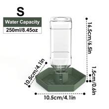 Distributore automatico d'acqua per rettili NOMOYPET, ciotola per bere per terrari per lucertole, tartarughe, lumache, ragni, rane, draghi barbuti - recipiente per acqua in plastica resistente, capacità 250ml/8,45oz