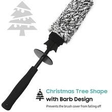 Car Wheel Cleaning Brush, Microfiber Flat Wheel Rim Cleaner Brush With Extra Removable Cover, Car Cleaning Brush For Wheels Tire Fenders Engine Exhaust Tips