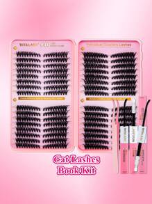 RITALASH RITALASH 640pcs/800pcs D Curl Individual Cluster Lashes 17 Styles Book Clusters DIY False Eyelash Extension Mix Length Natural And Comfortable False Eyelashes At Home For Daily Life&Dates And Party