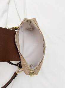 Nova Moda Bolsa Quadrada Pequena de Nylon para Mulheres, Sacola, Bolsa de Ombro Transversal