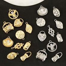 3 Pieces Of Handmade DIY Pendant Jewelry, Copper Inlaid With Zirconia, Plated With 18K Gold, Available In Various Styles Such As Flowers, Crosses, And Heart Pendants. Exquisite And Fashionable Accessories That Can Be Made Into Earrings, Necklaces, Bracelets, And Anklets. Also A Great Gift For Friends.