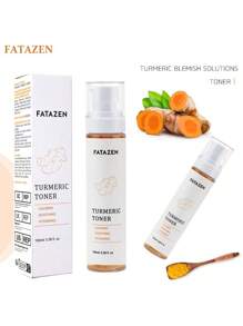 FATAZEN Natural Organic Turmeric Refreshing Toner Vitamin C Moisturizing Refining Pores Mild Non Irritating