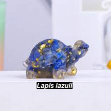 1 pièce Statue de tortue en cristal naturel, pierre de Reiki, figurine de tortue, amulette, sculpture Feng Shui pour la décoration de la maison et du bureau