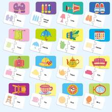 16pcs/Box Cartoon Pattern DIY Puzzle Set, Montessori Educational Jigsaw Puzzle, Cognitive Toy, Easy To Use, Puzzle Gift, Teaching Tool, Infant Early Education Toy, Classroom Supplies, Student Stationery, Back To School Gift, Children's Birthday Gift