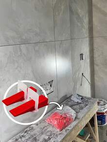 400-Piece 2mm Transparent Tile Spacers For Wall, Leveling Clips, Base Wedges With Cross Spacers & Rotary T-Type Tile Tool Kit | Self-Leveling Professional Tile Wall Leveling System – Evenly Spaced, Flawless Tiling, No Damage To Tiles Or Walls, Easy To Use | Ideal For Home (Kitchen, Bathroom, Balcony, Patio), Construction, Office, Renovation, Commercial Buildings & Ceramic Wall Installation Tool Set - Multicolor - View 7