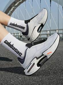 2025新款情侣鞋高品质大影3.0跑步鞋运动鞋高弹力舒适轻便休闲鞋运动靴厚底时尚MD大底跑步休闲派对新款网眼透气 - 白色 - 查看 7