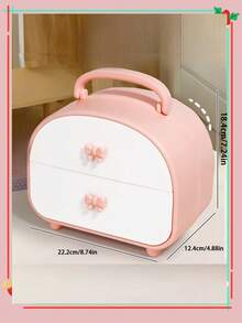 صندوق درج المكتب القطعة الواحدة، صندوق تخزين اكسسوارات الشعر، صندوق تخزين المجوهرات، صندوق تخزين المكتب المصغر، صندوق تخزين مستحضرات التجميل العصرية، علبة تخزين مستحضرات التجميل، منظم تخزين مستحضرات التجميل متعدد الوظائف مقاوم للغبار والماء، منظم مكياج، حقيبة تخزين مجوهرات، علبة مكياج، منظم مكياج، حقيبة مكياج