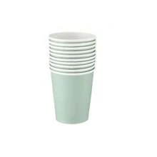 10 Stück/20 Stück/40 Stück/50 Stück, fächerförmige Pappteller 9 Zoll 7 Zoll mit Schalenrand, Einweg-Servierplatten, Pappbecher, Papierservietten, Geburtstags- und Hochzeitsdekoration (mintgrün), Muttertagsgeschenk, Hochzeits- und Geburtstagsparty Zubehör, Alltagspicknick, Campingtablett