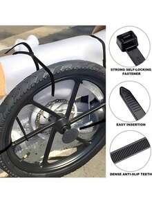 100条黑色工业自锁式高强度尼龙扎带 - 黑色 - 查看 6