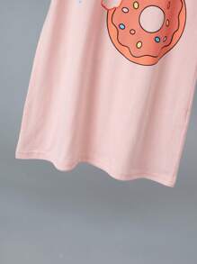 3 piezas Camisones de algodón para niñas, vestidos de pijama con estampado de dibujos animados lindos, pijamas livianos de ropa de casa para verano